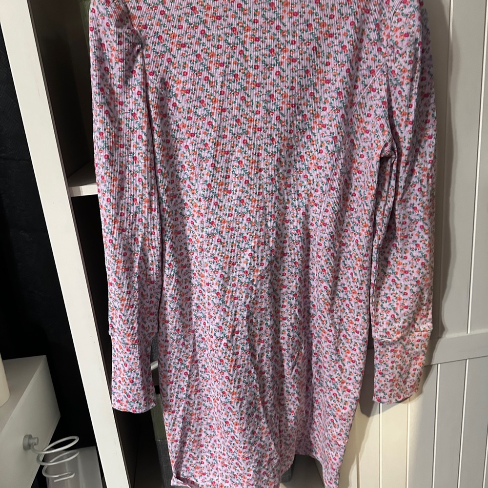 Floral Long Sleeve Mini Dress - Picture 5 of 5